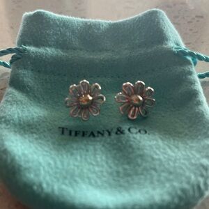 Tiffany & Co. Silver Daisy Stud Earrings